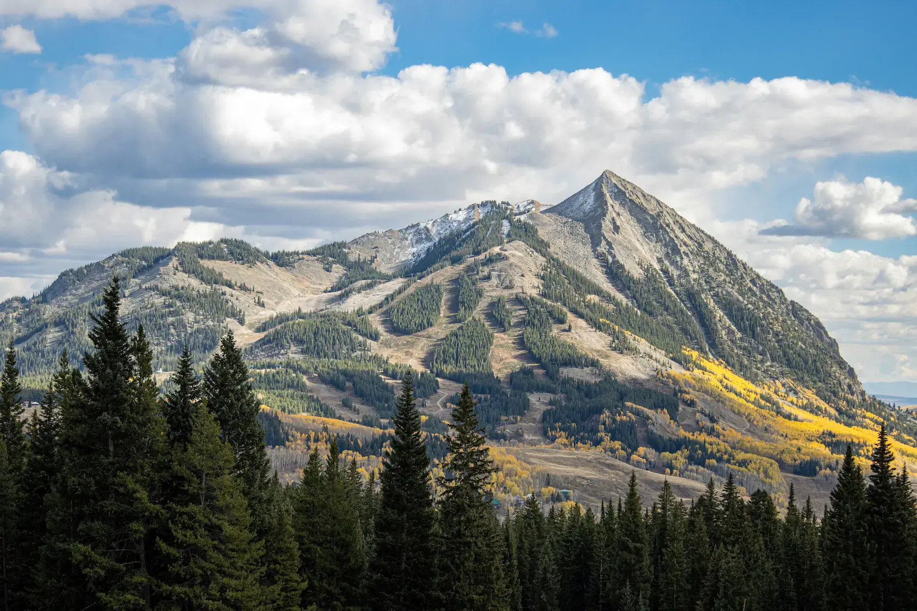 Colorado front range mountains near Castle Rock